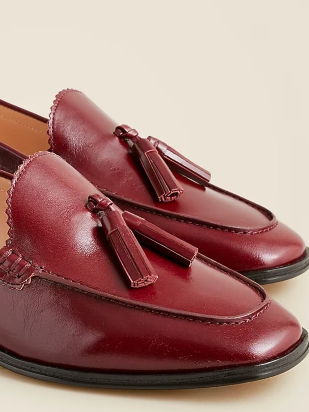 J Crew Maison tassel loafers in Italian leather